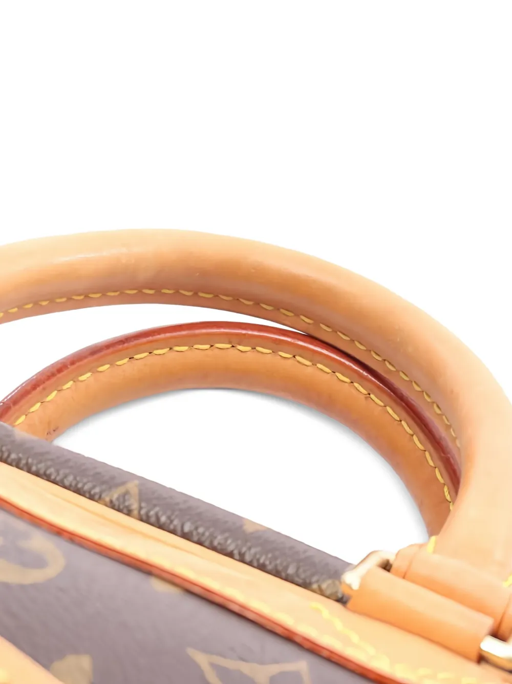 Pre-owned Louis Vuitton Trouville Handbag In Brown