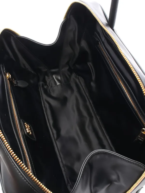 ✨極美品✨ MIU MIU EMBOSS LOGO TOTE HAND BAG Miu Miu Pre-Owned Embossed Logo Tote Bag | Black | FARFETCH CA