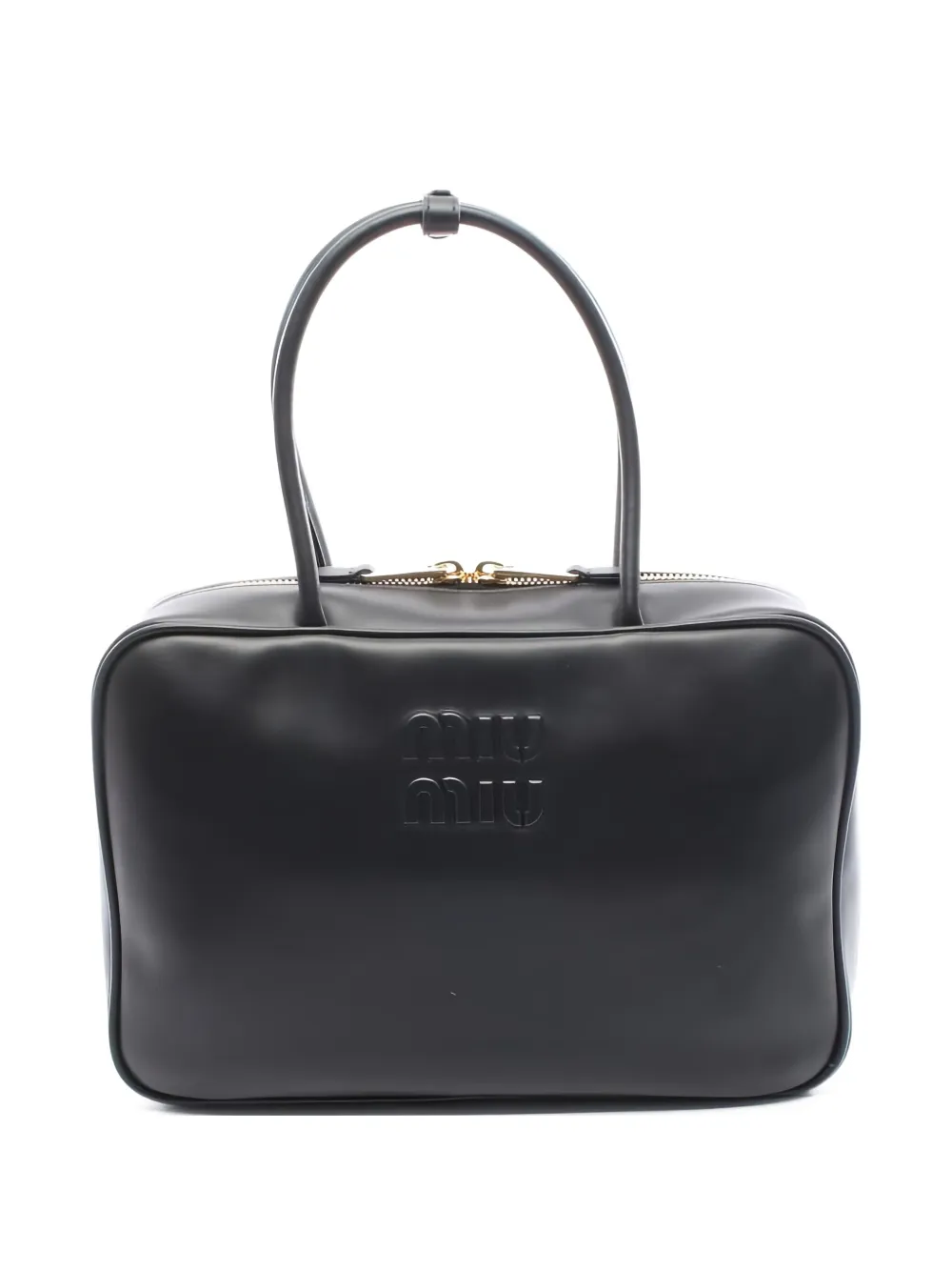Miu Miu Pre-Owned embossed logo tote bag - ブラック Miu Miu Pre-Owned embossed logo tote bag - ブラック