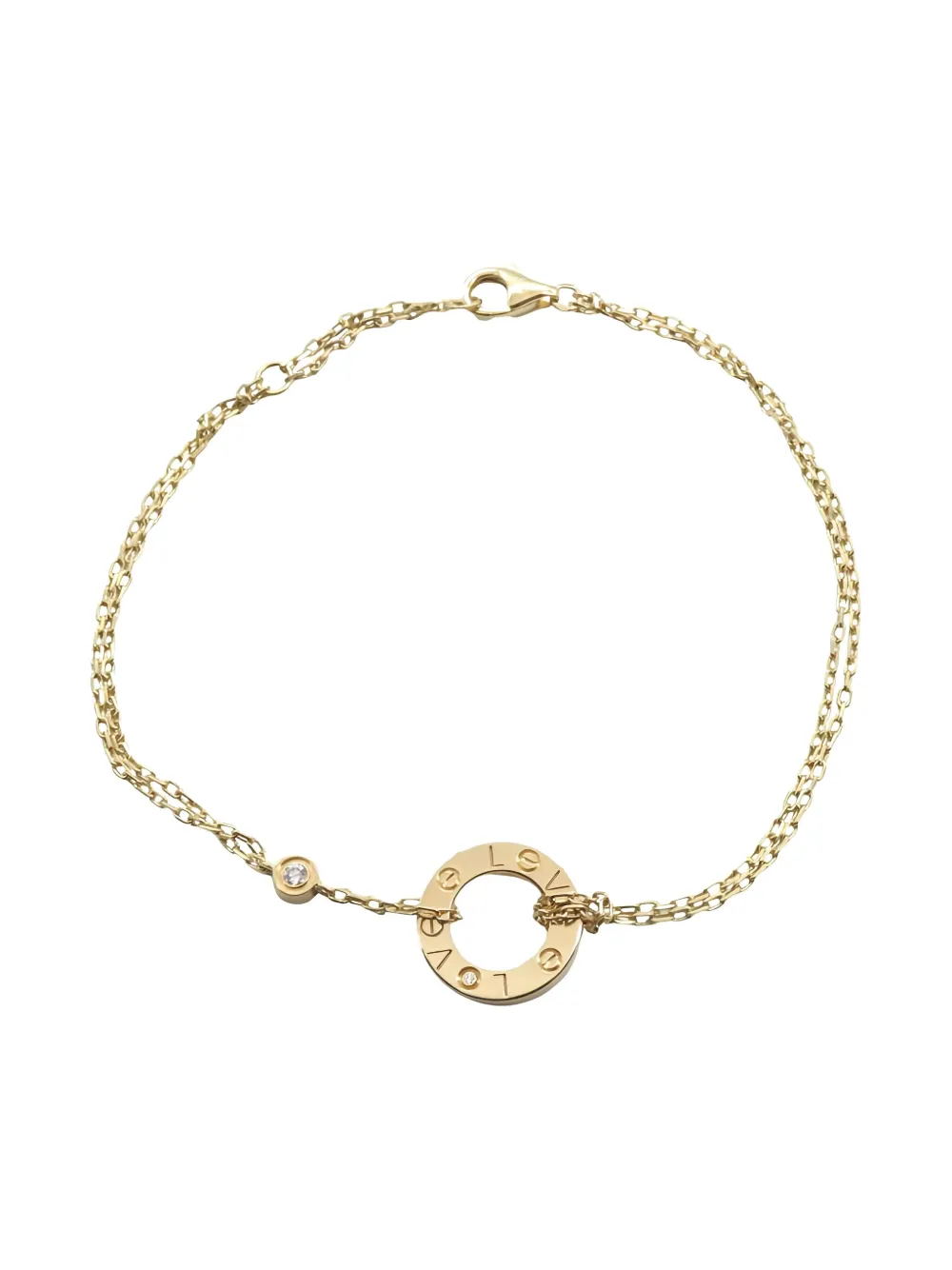 Cartier 18K yellow gold Love Circle diamond bracelet - ゴールドトーン Cartier 18K yellow gold Love Circle diamond bracelet - ゴールドトーン