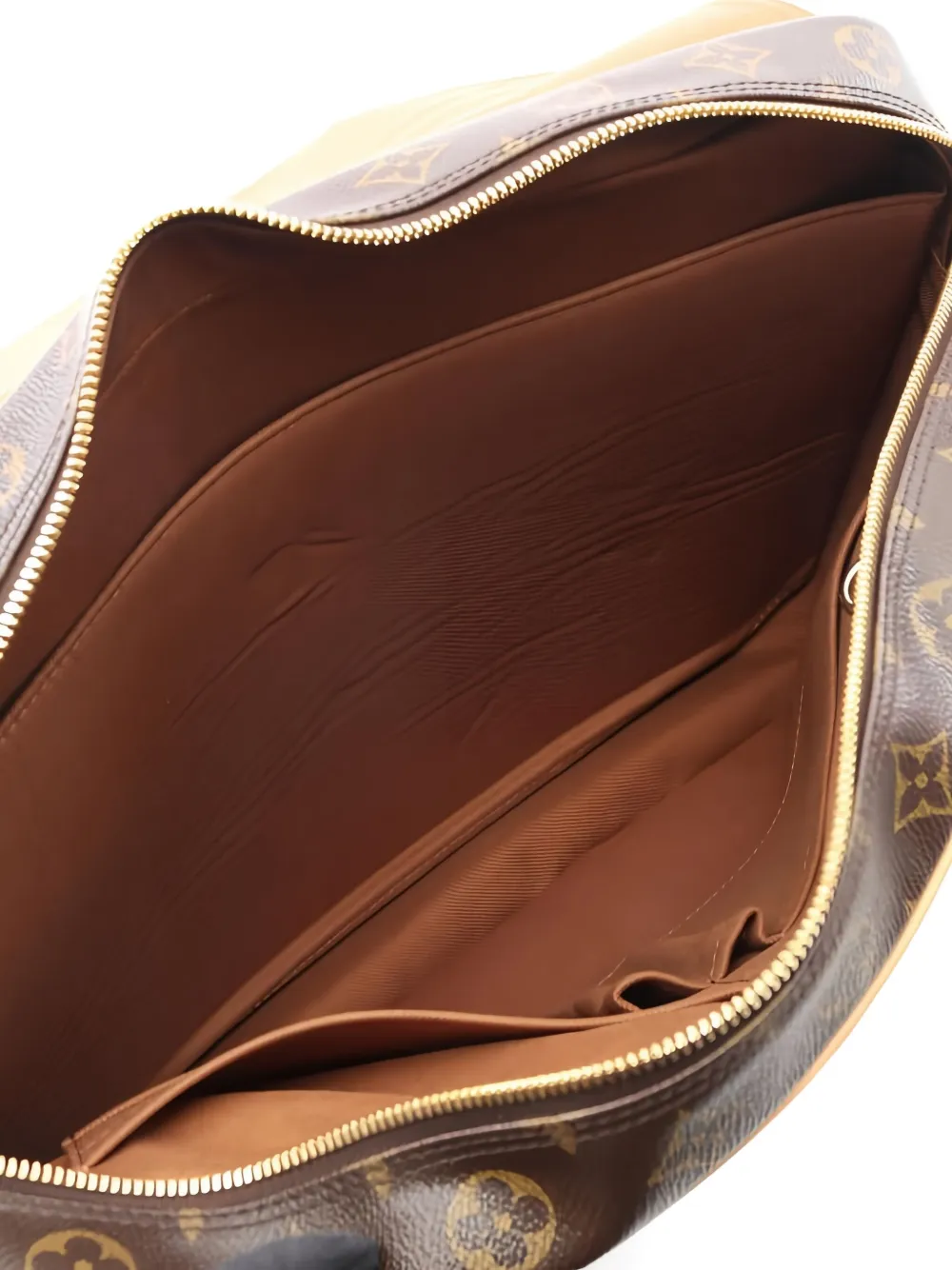 Pre-owned Louis Vuitton 2011 Aves Monogram Shoulder Bag In Brown