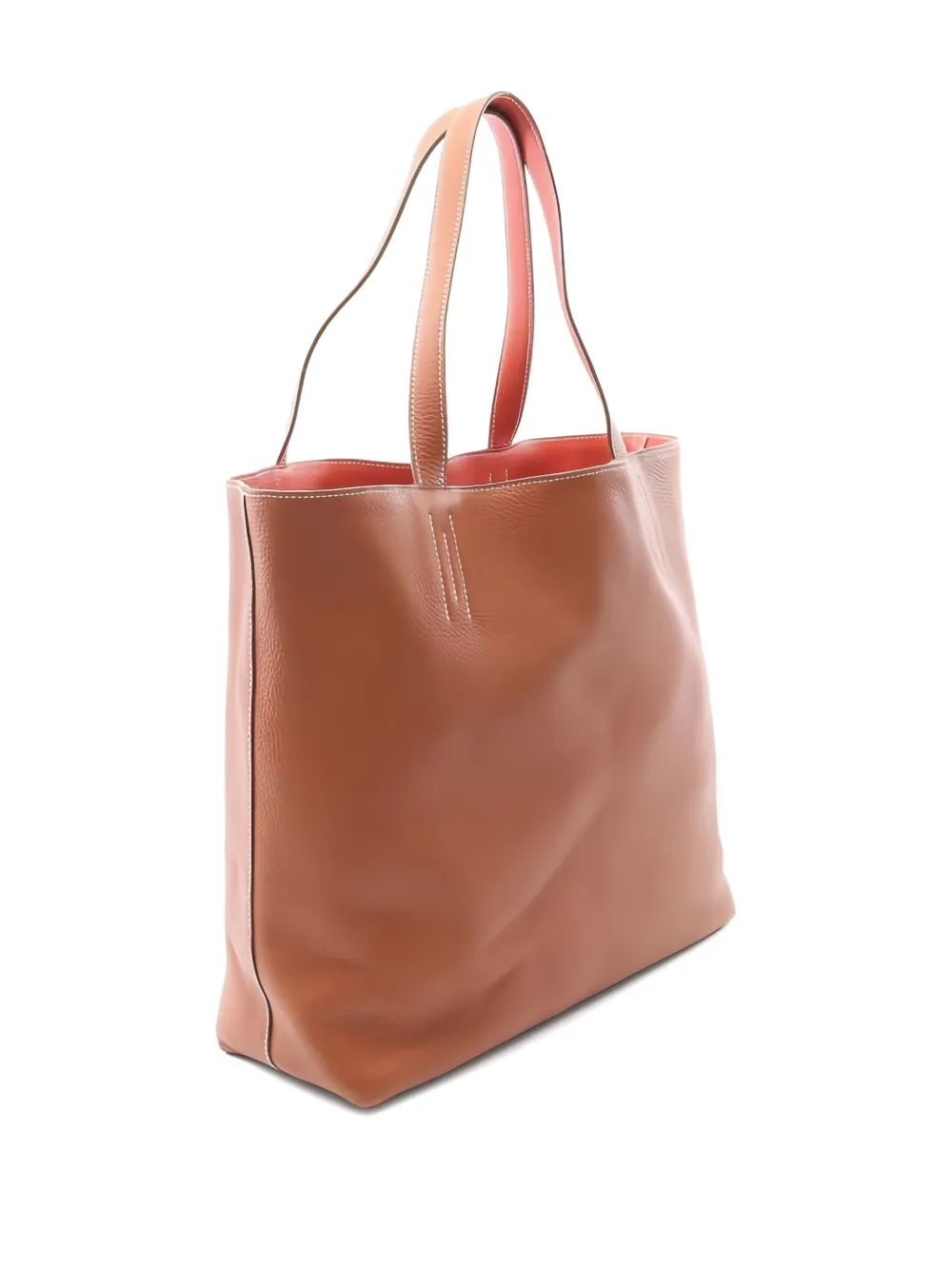 Pre-owned Hermes Double Sense 36 Tote Bag In Brown