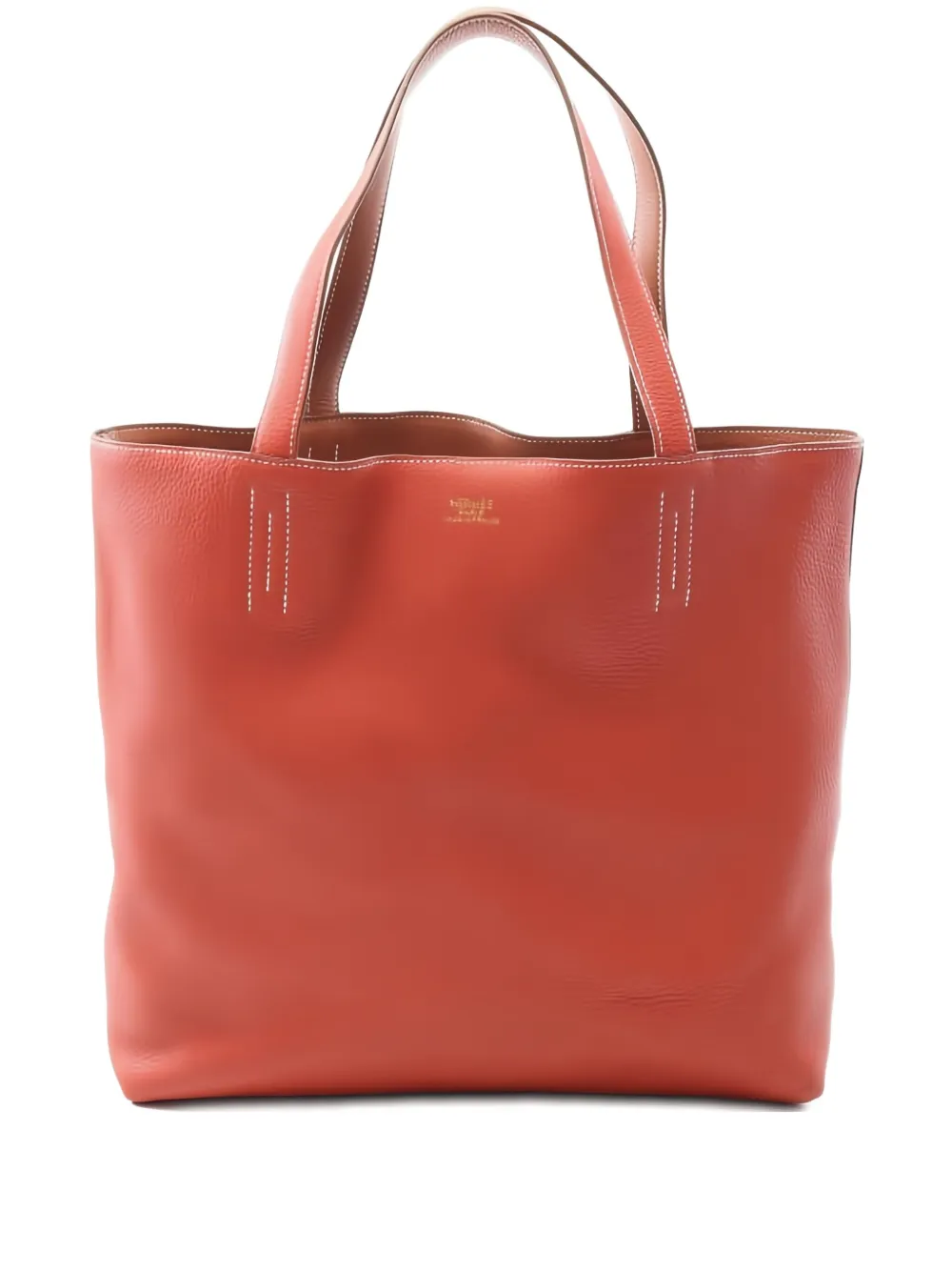 Pre-owned Hermes Double Sense 36 Tote Bag In Brown