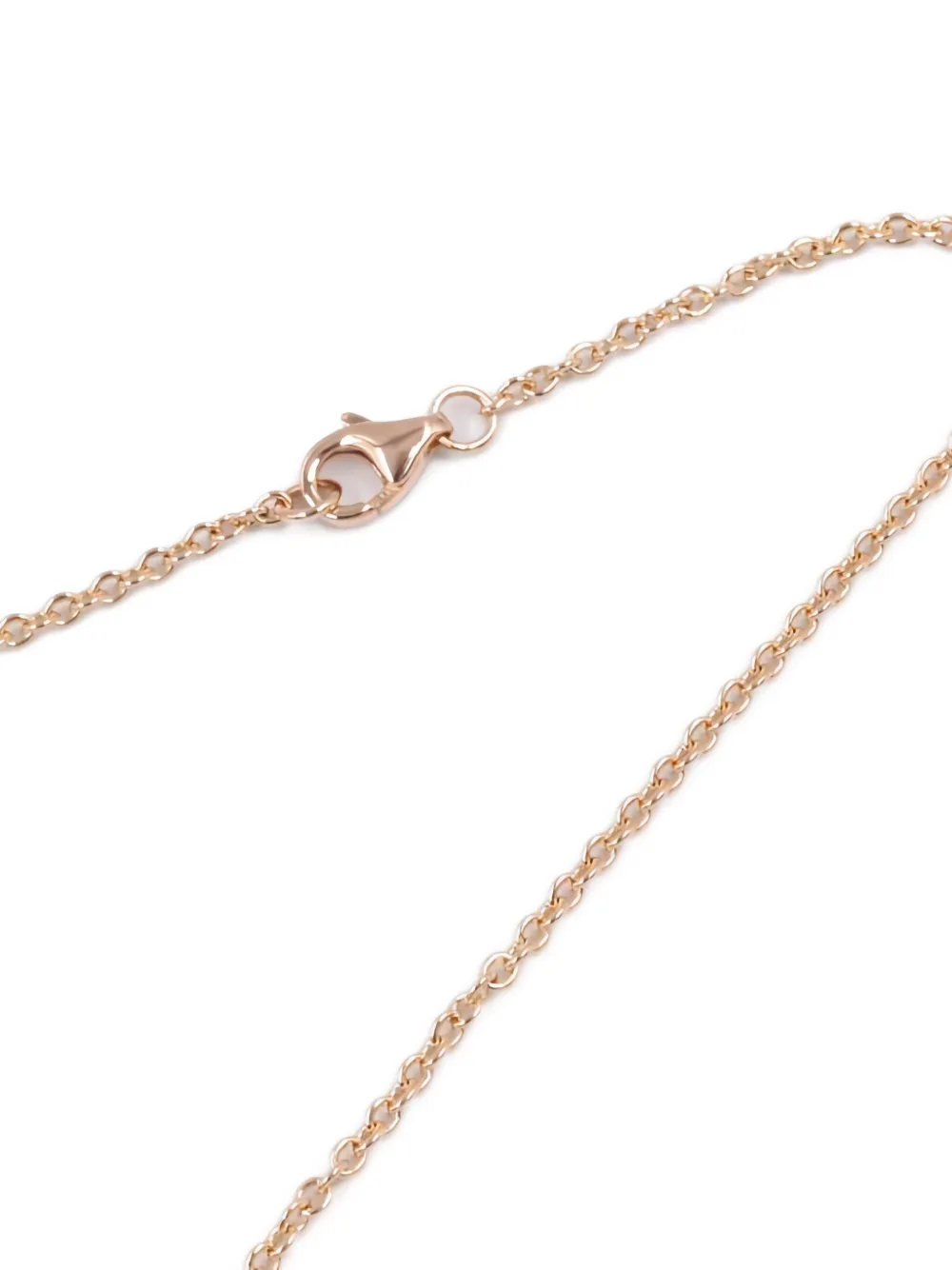 Pre-owned Cartier 18k Rose Gold Baby Love Necklace In Pink