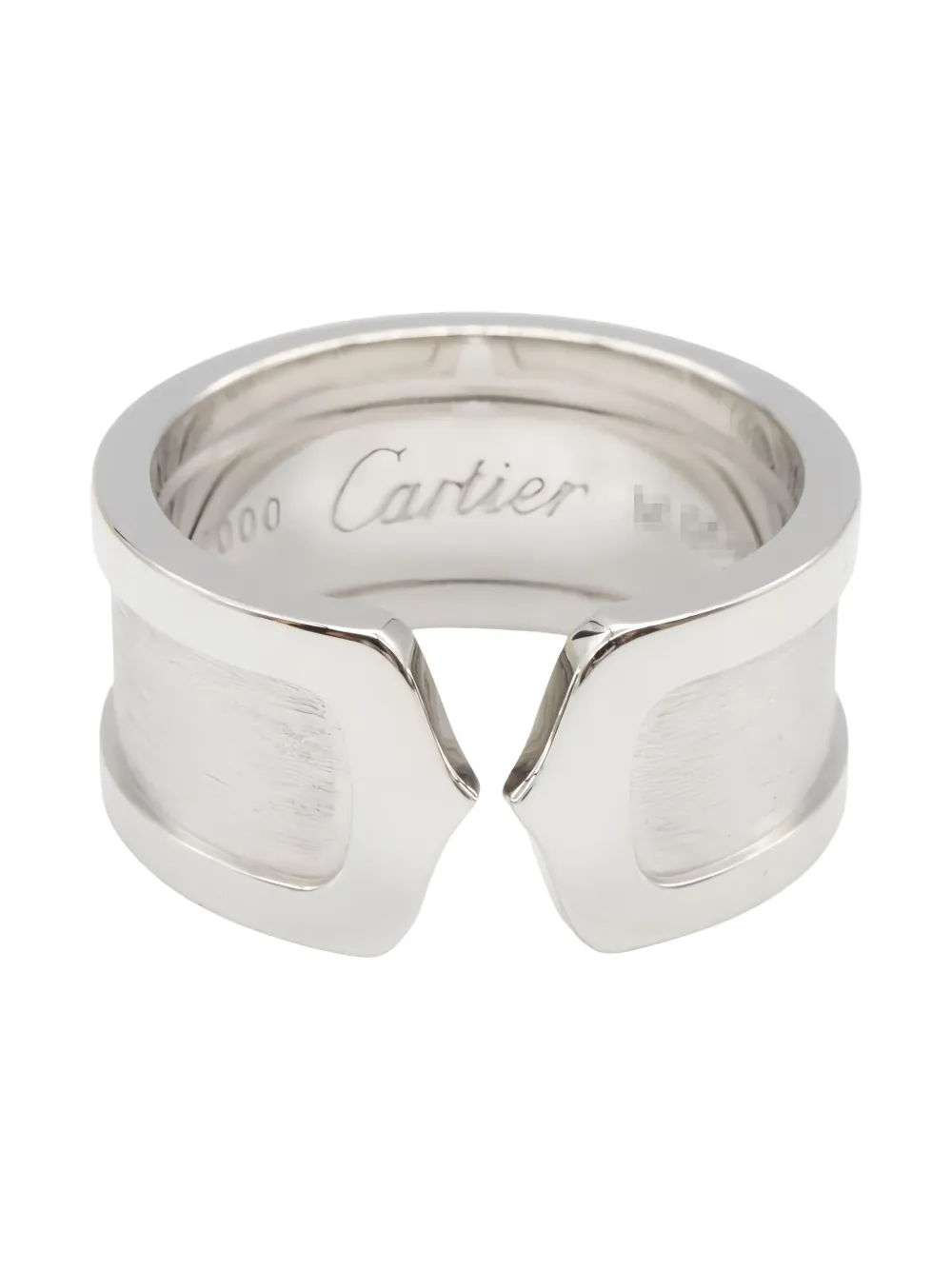Cartier 10s 18K white gold C2 ring - シルバートーン Cartier 10s 18K white gold C2 ring - シルバートーン