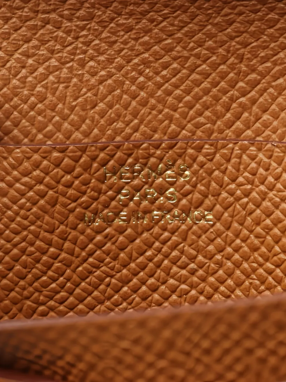 Pre-owned Hermes Bearn Wallet In Brown