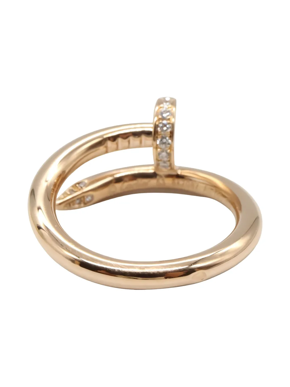 Cartier 2010s 18K rose gold Juste Un Clou diamond ring | Image 2