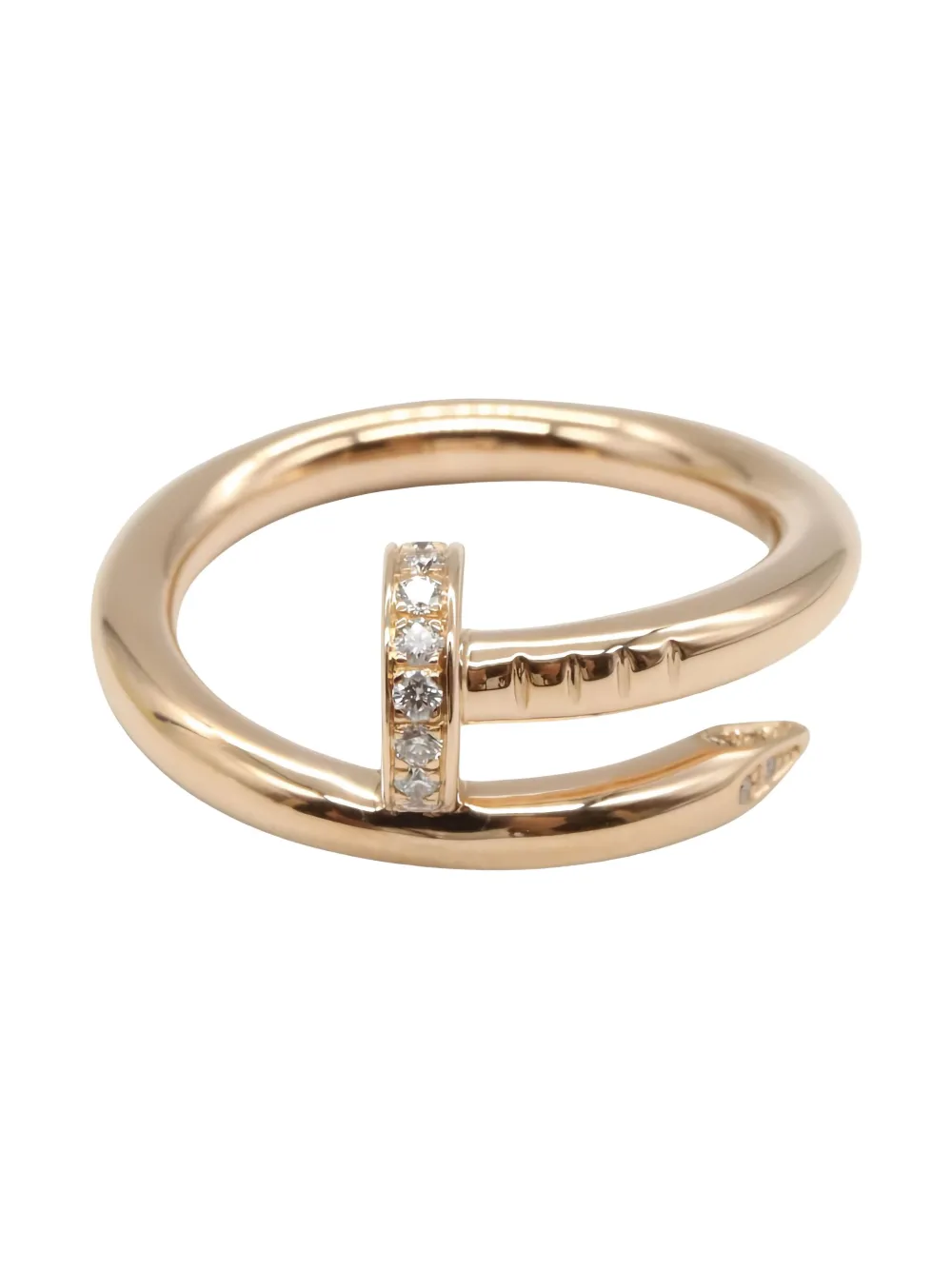 Cartier 2010s ジュスト アン クル ダイヤモンド リング 18Kローズゴールド - ピンク Cartier 2010s ジュスト アン クル ダイヤモンド リング 18Kローズゴールド - ピンク
