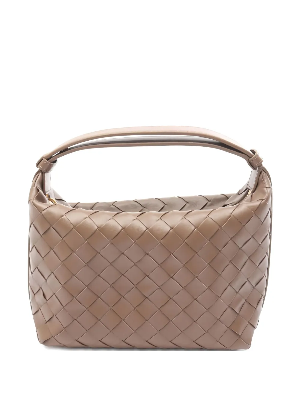 Bottega Veneta Pre-Owned イントレチャート レザーショルダーバッグ - ブラウン Bottega Veneta Pre-Owned イントレチャート レザーショルダーバッグ - ブラウン