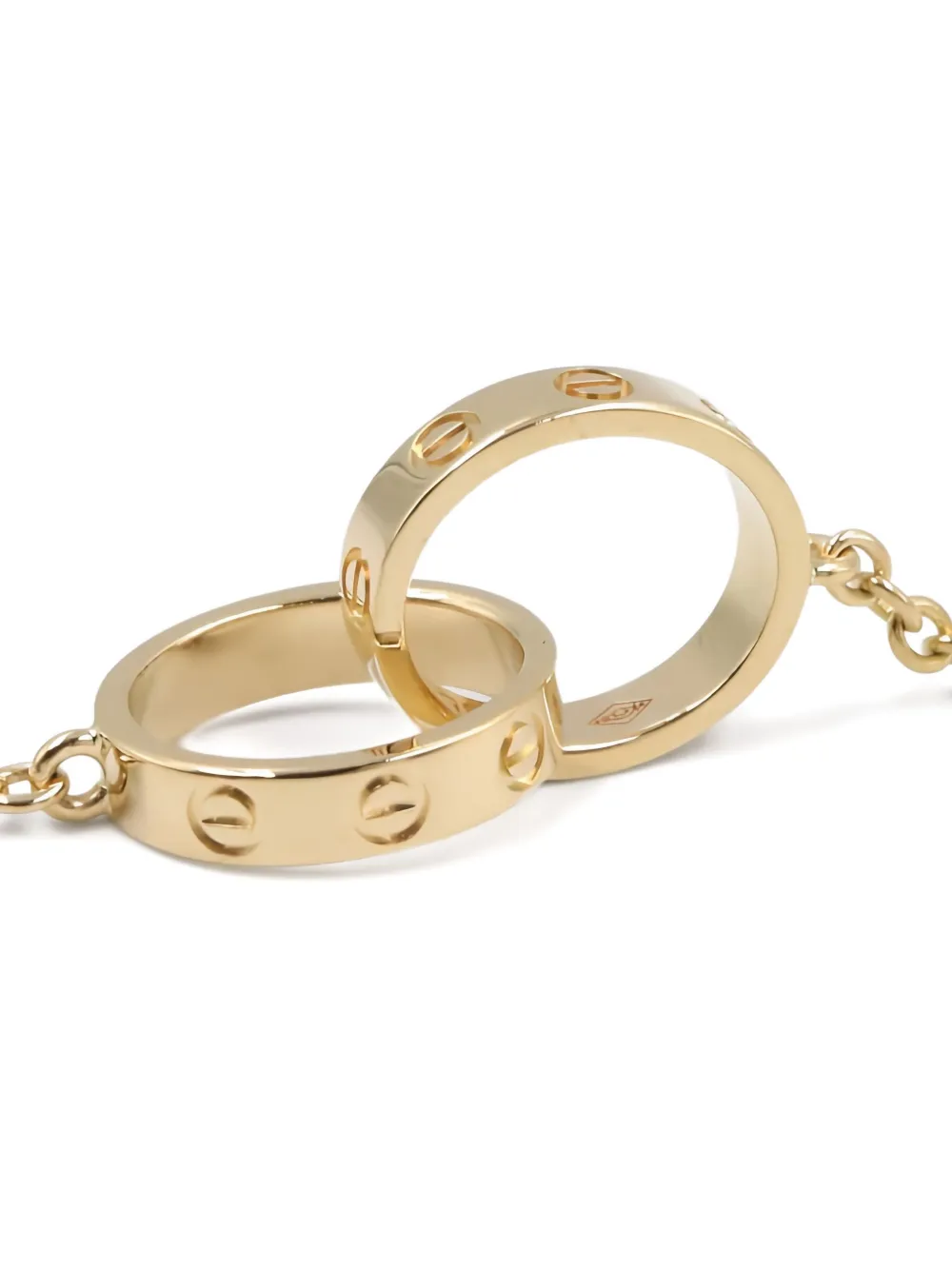 Pre-owned Cartier 18k Yellow Gold Baby Love Necklace