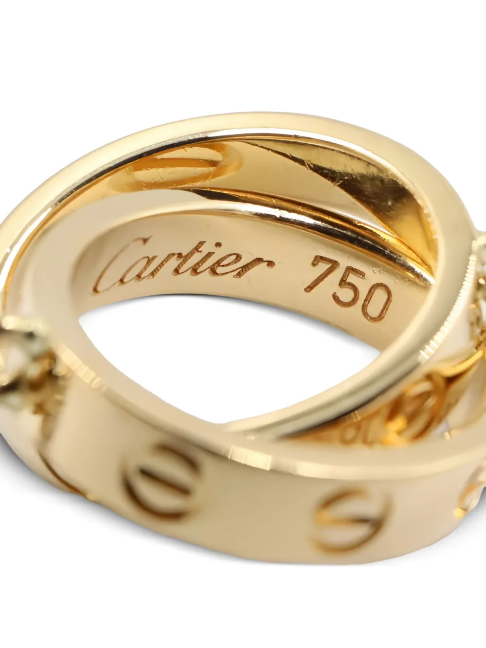 Pre-owned Cartier 18k Yellow Gold Baby Love Necklace