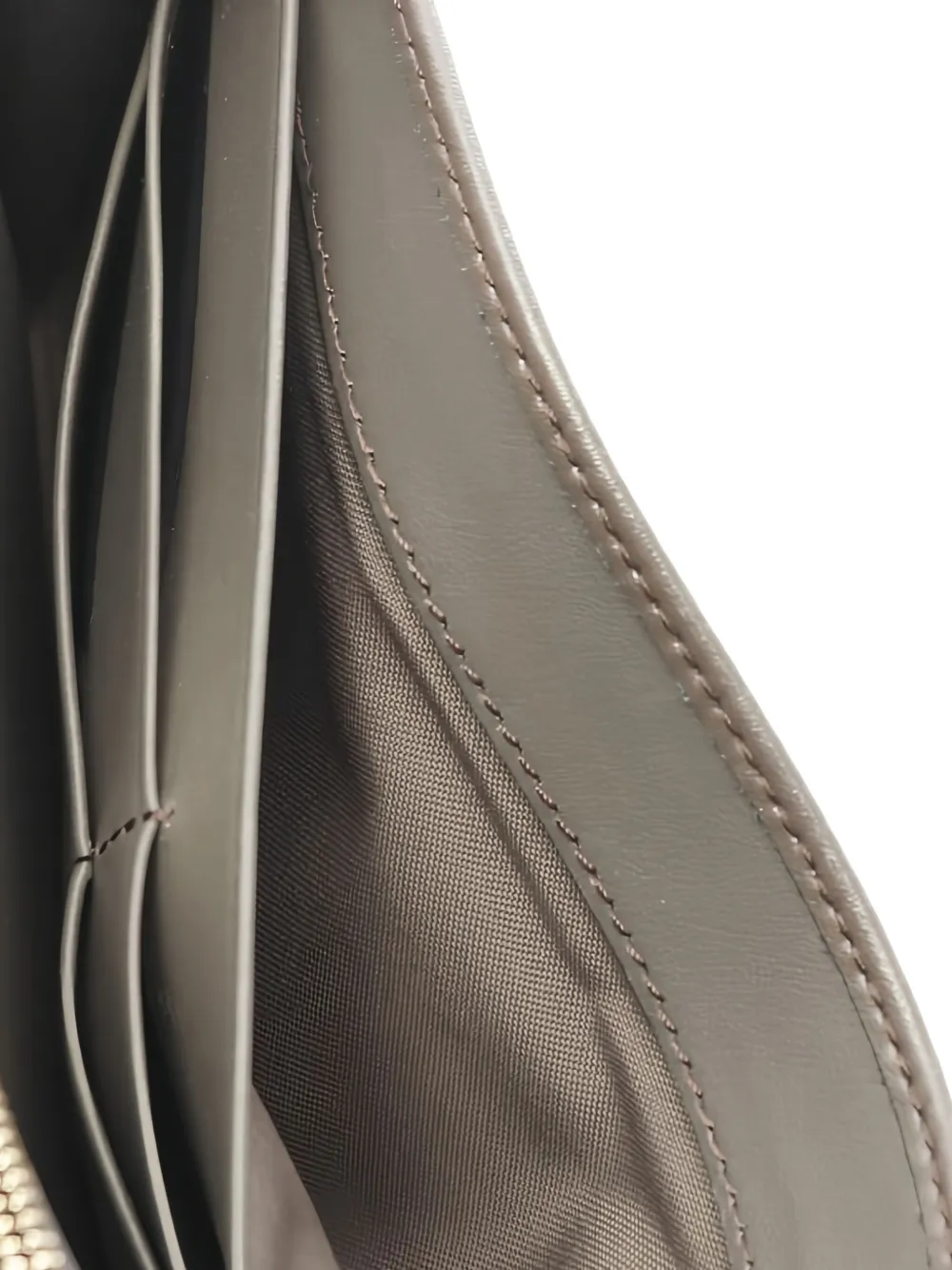 Pre-owned Fendi 00s Bi-fold Leather Wallet In Gray