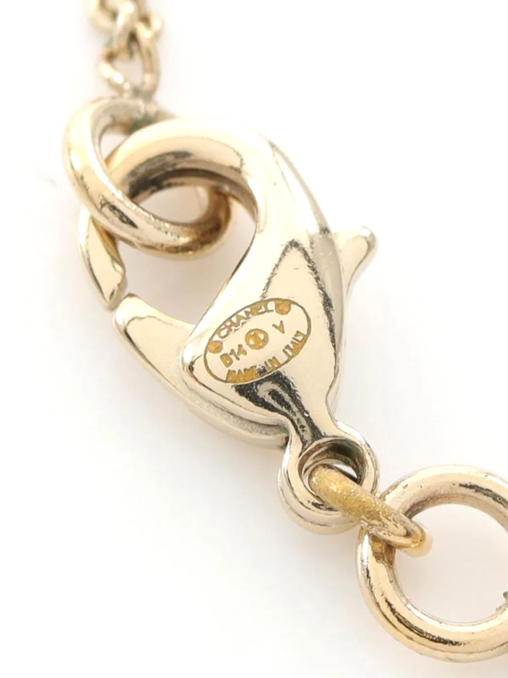 CHANEL Pre-Owned Interlocking CC faux-pearl necklace | Image 2