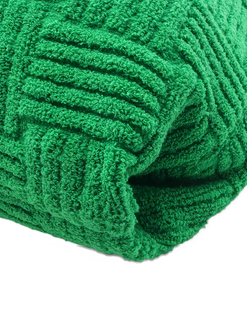 Pre-owned Bottega Veneta Intrecciato Jacquard Tote Bag In Green