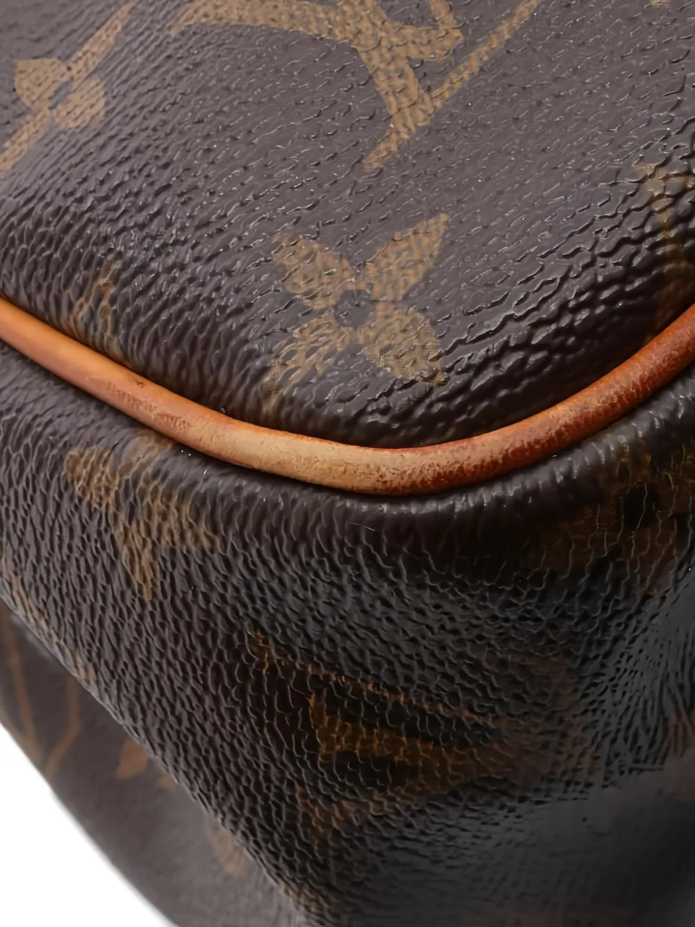 Pre-owned Louis Vuitton 2010 Monogram Batignolles Vertical Shoulder Bag In Brown