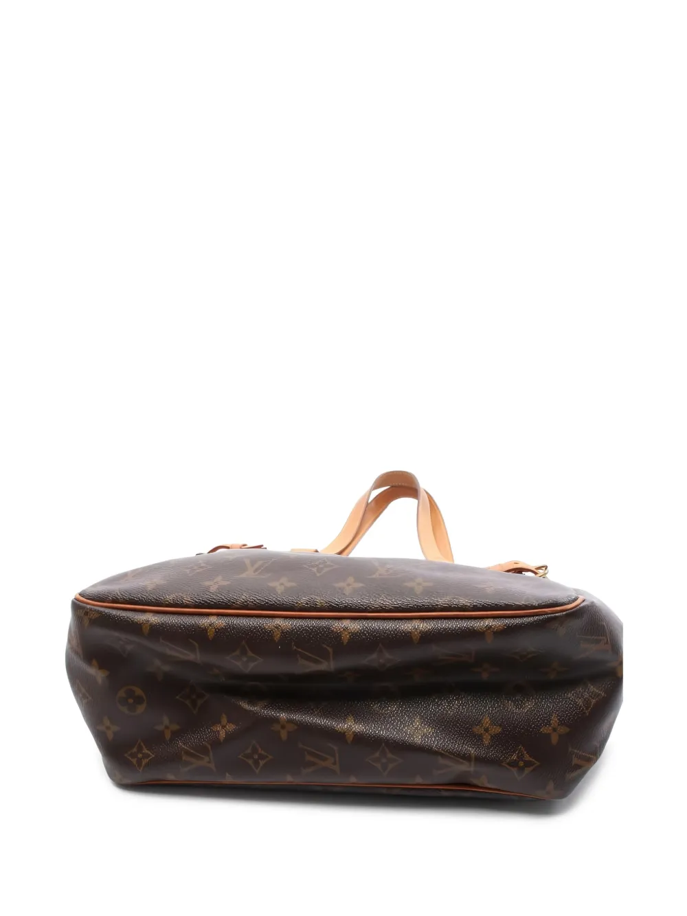 Pre-owned Louis Vuitton 2010 Monogram Batignolles Vertical Shoulder Bag In Brown