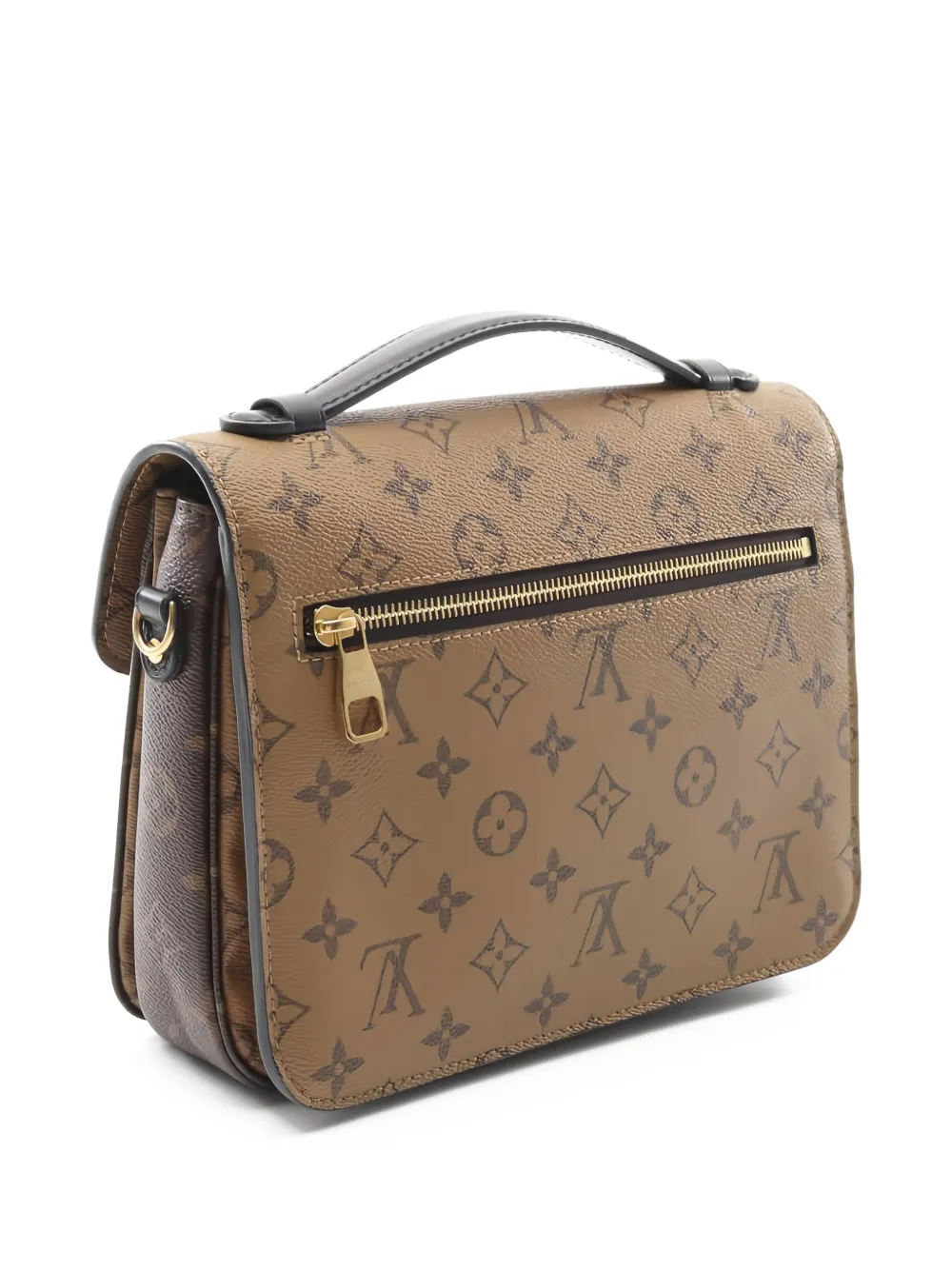 Pre-owned Louis Vuitton Pochette Metis Mm Two-way Handbag In Brown