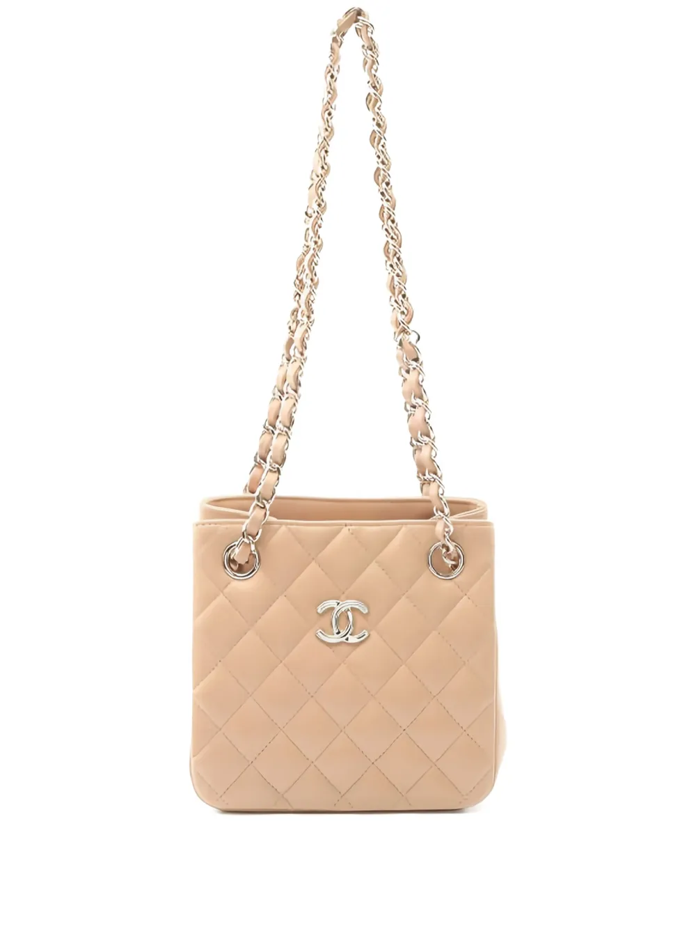CHANEL Pre-Owned 2021s mini Bucket Matelassé chain shoulder bag - CHANEL Pre-Owned 2021s mini Bucket Matelassé chain shoulder bag -
