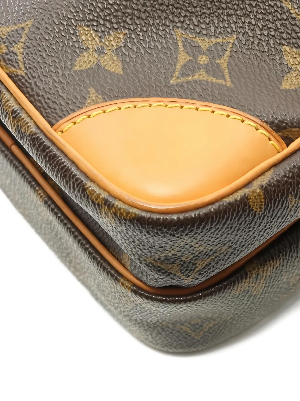 Pre-owned Louis Vuitton 2001 Monogram Amazon Cross Body Bag In Brown