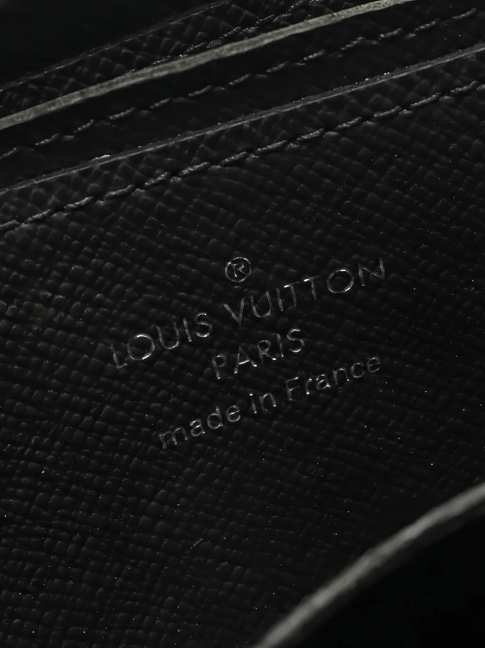 Pre-owned Louis Vuitton Leather Coin Purse In Black