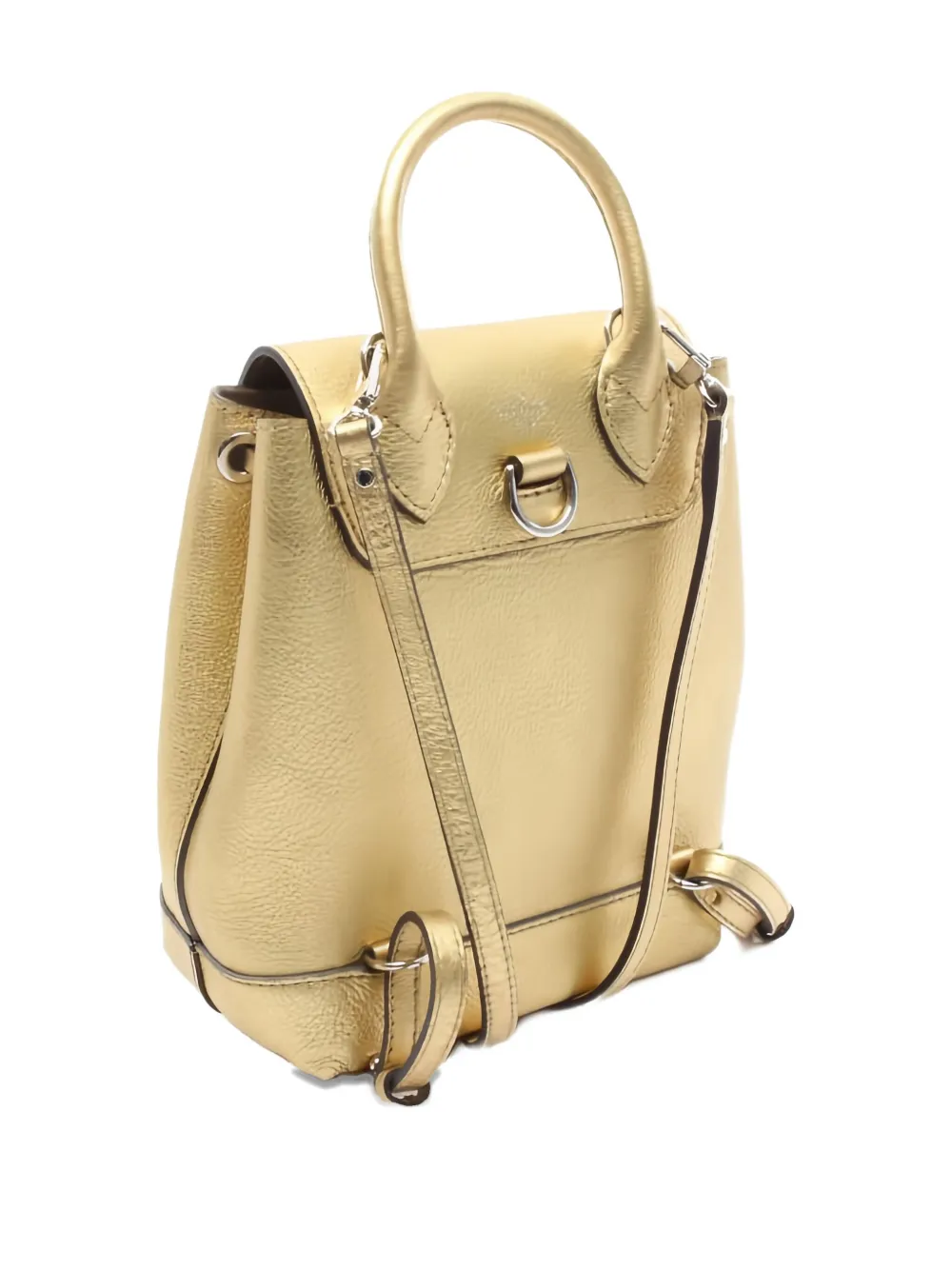 Pre-owned Louis Vuitton 2017 Rock Me Logo-plaque Backpack In Gold