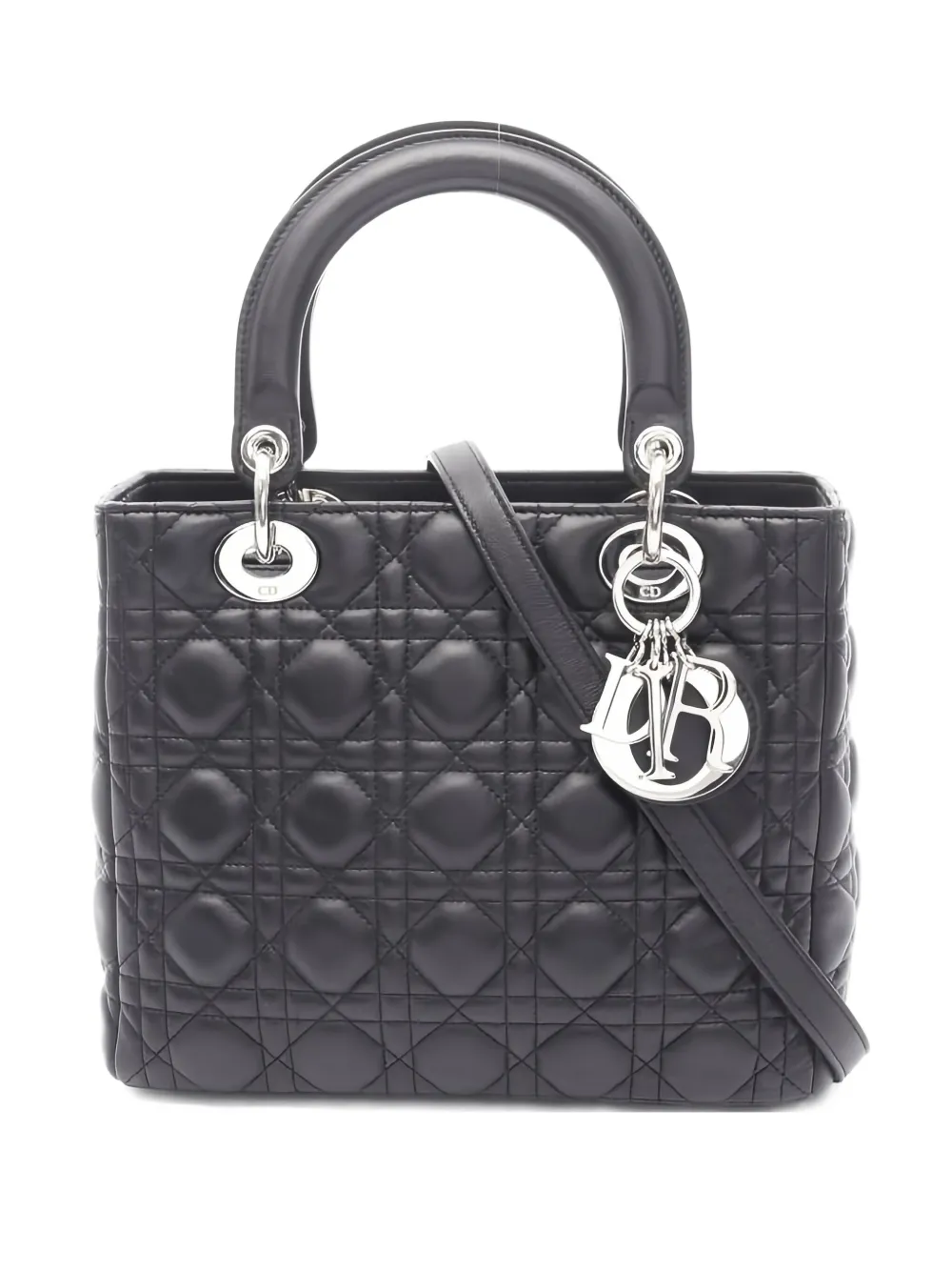 Christian Dior Pre-Owned Lady Dior two-way handbag - ブラック Christian Dior Pre-Owned Lady Dior two-way handbag - ブラック