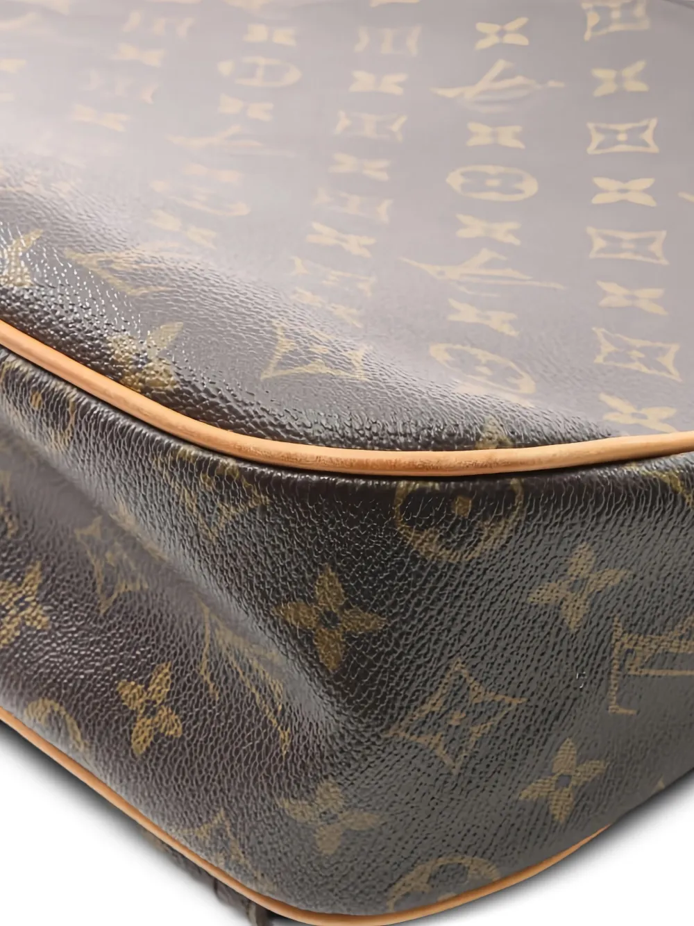 Pre-owned Louis Vuitton 2007 Hudson Gm Monogram Canvas Shoulder Bag In Brown