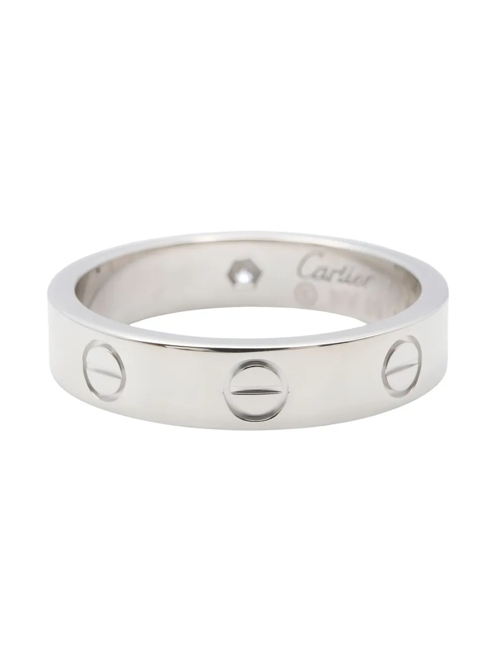 Cartier 18K white gold mini Love diamond ring | Image 2