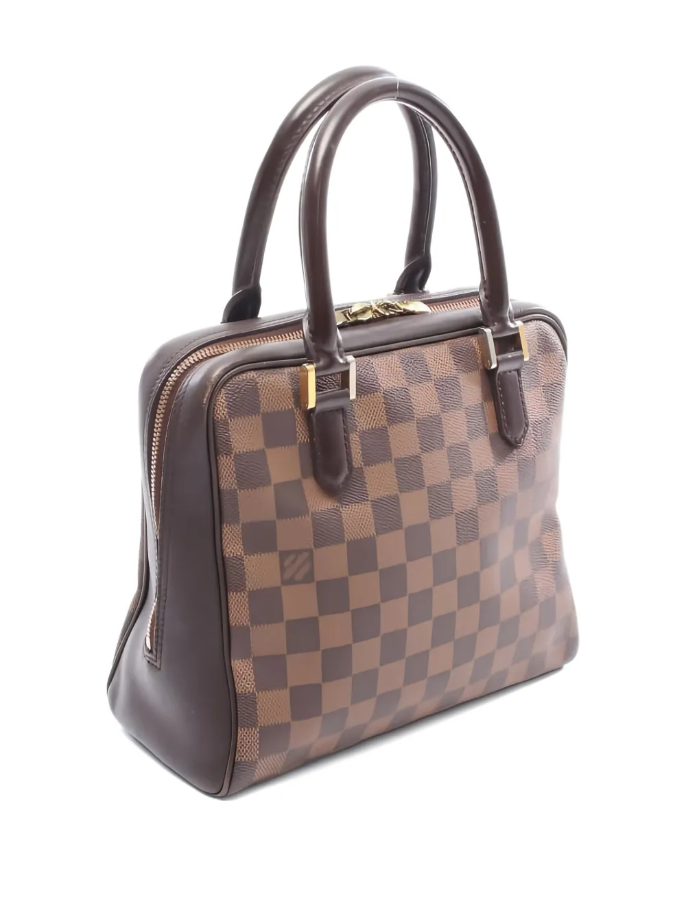 Pre-owned Louis Vuitton 2000 Brera Damier Ebéne Canvas Tote Bag In Brown
