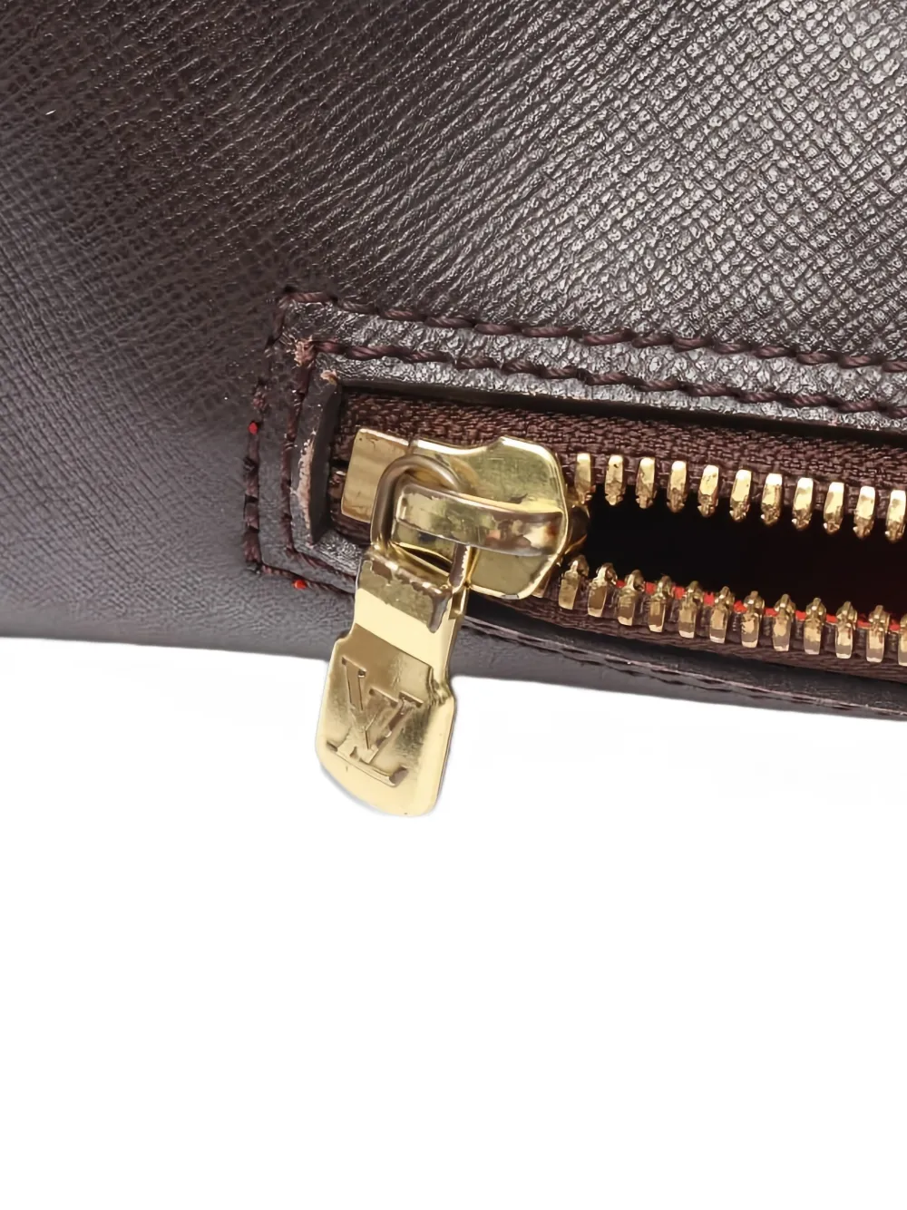 Pre-owned Louis Vuitton 2000 Brera Damier Ebéne Canvas Tote Bag In Brown