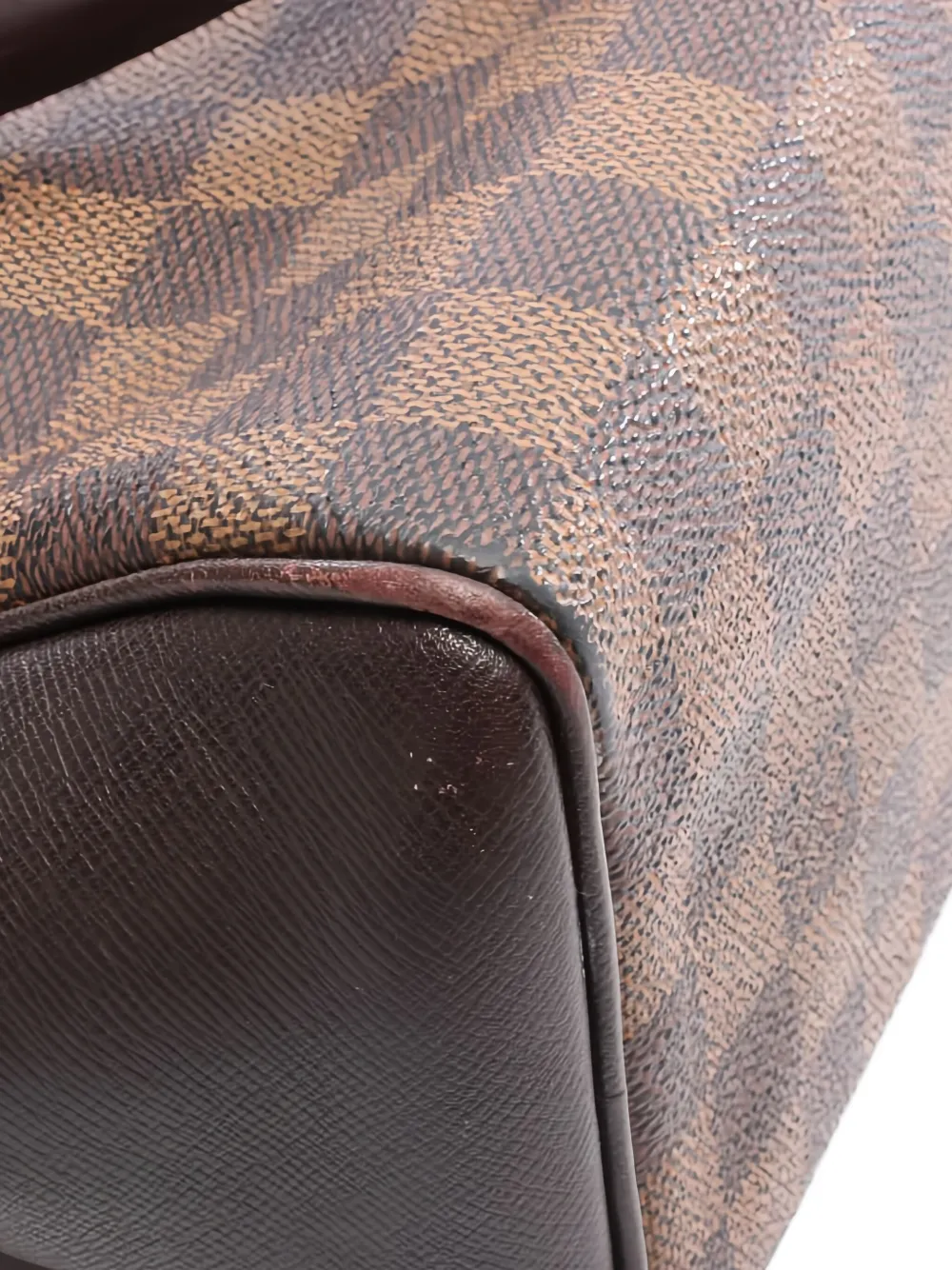 Pre-owned Louis Vuitton 2000 Brera Damier Ebéne Canvas Tote Bag In Brown