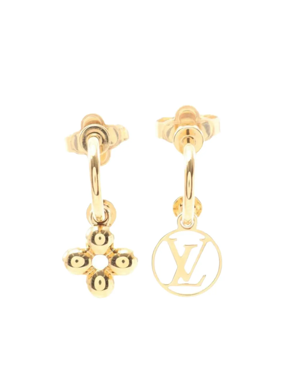 Louis Vuitton Pre-Owned Dreille earrings - ゴールドトーン Louis Vuitton Pre-Owned Dreille earrings - ゴールドトーン