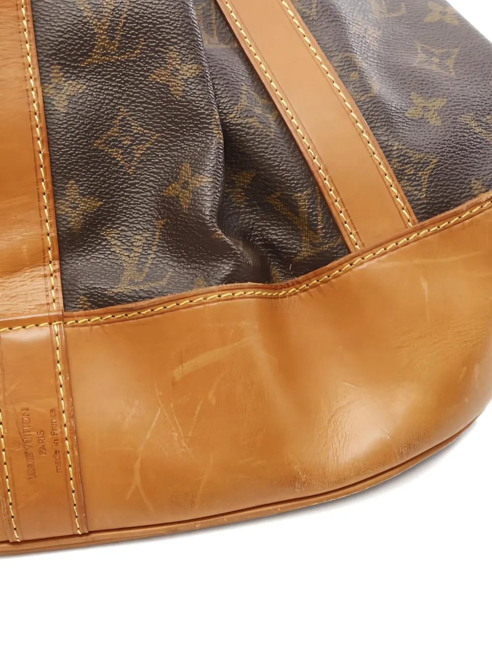 Pre-owned Louis Vuitton 1994 Randonne Gm Monogram Shoulder Bag In Brown