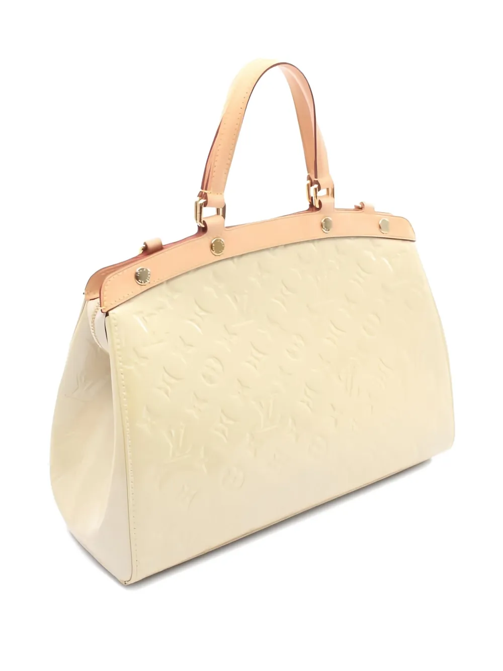 Pre-owned Louis Vuitton 2013 Blair Mm Monogram Embossed Tote Bag In Neutral