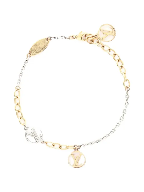 Louis Vuitton Pre-Owned 2015 logo-charm chain bracelet