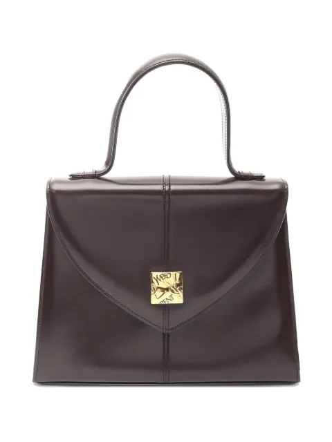 Saint Laurent Pre-Owned logo-plaque leather handbag