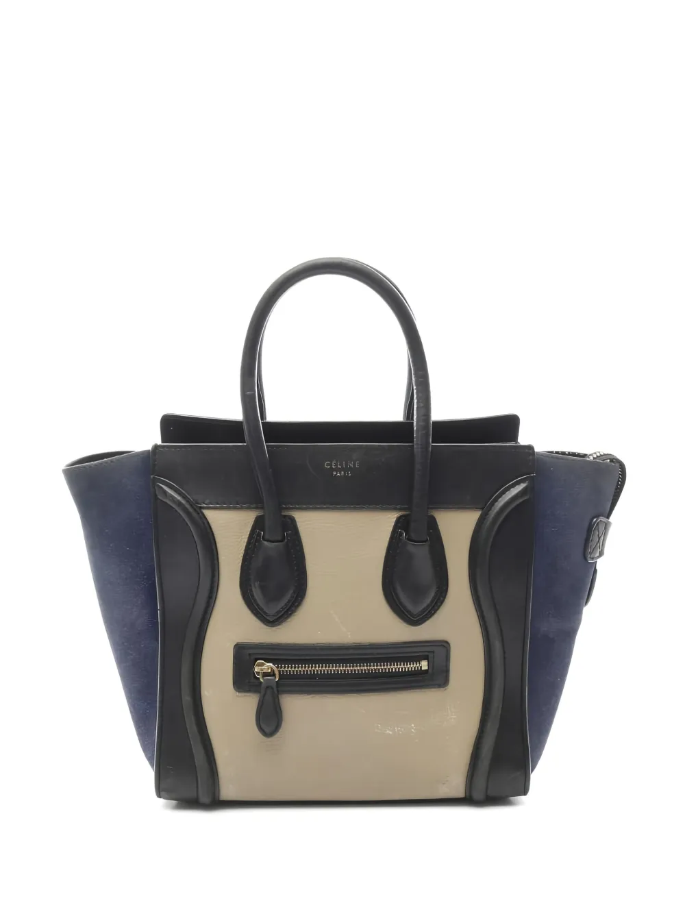 Celine Pre-Owned 2000s Micro Shopper leather tote bag - ニュートラル Celine Pre-Owned 2000s Micro Shopper leather tote bag - ニュートラル