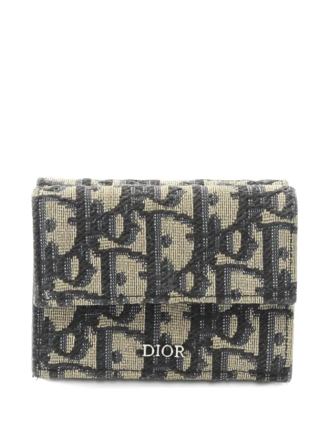 Christian Dior Pre-Owned Oblique jacquard wallet
