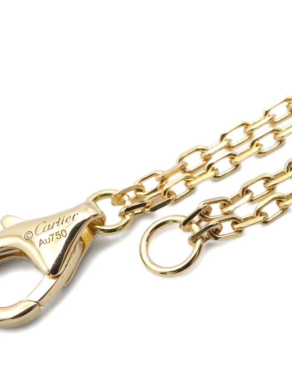 Pre-owned Cartier 10s 18k Yellow Gold Love Circle Diamond Bracelet