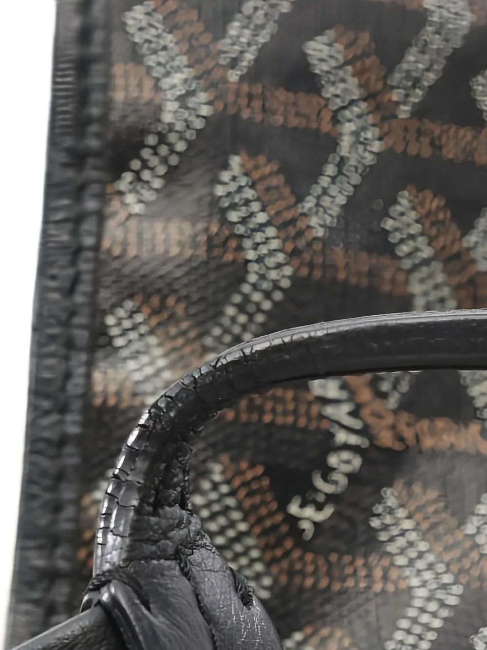 Pre-owned Goyard 00s Sanlouis Pm Tote Bag In Black