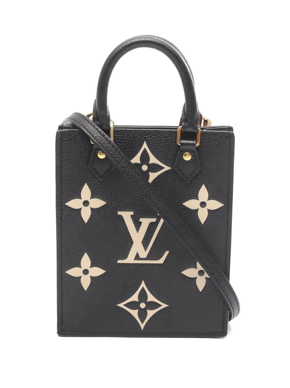Louis Vuitton Pre-Owned 2021 プチ サックプラ モノグラム ハンドバッグ - ブラック Louis Vuitton Pre-Owned 2021 プチ サックプラ モノグラム ハンドバッグ - ブラック