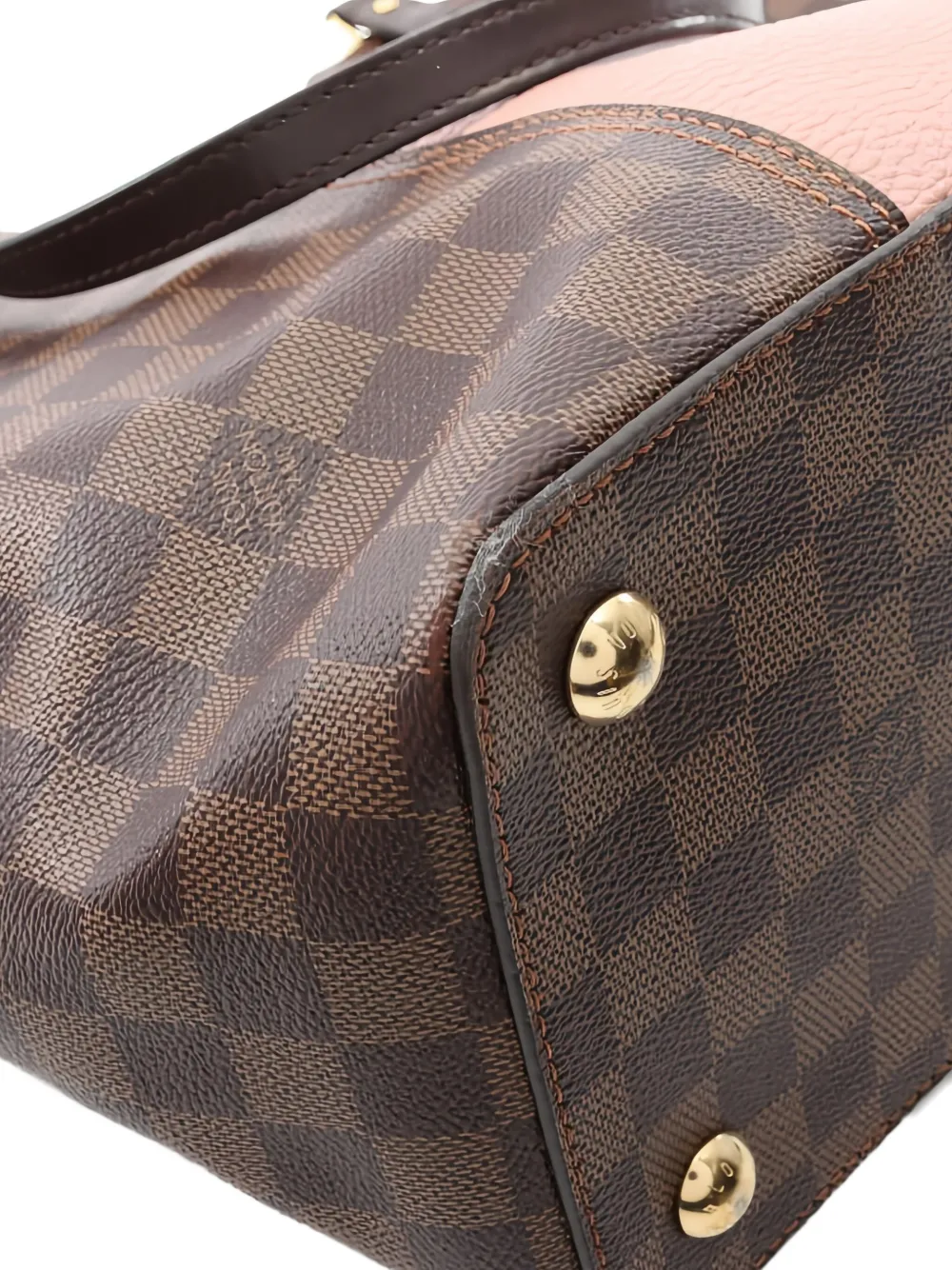 Pre-owned Louis Vuitton Jersey Two-way Handbag In Brown
