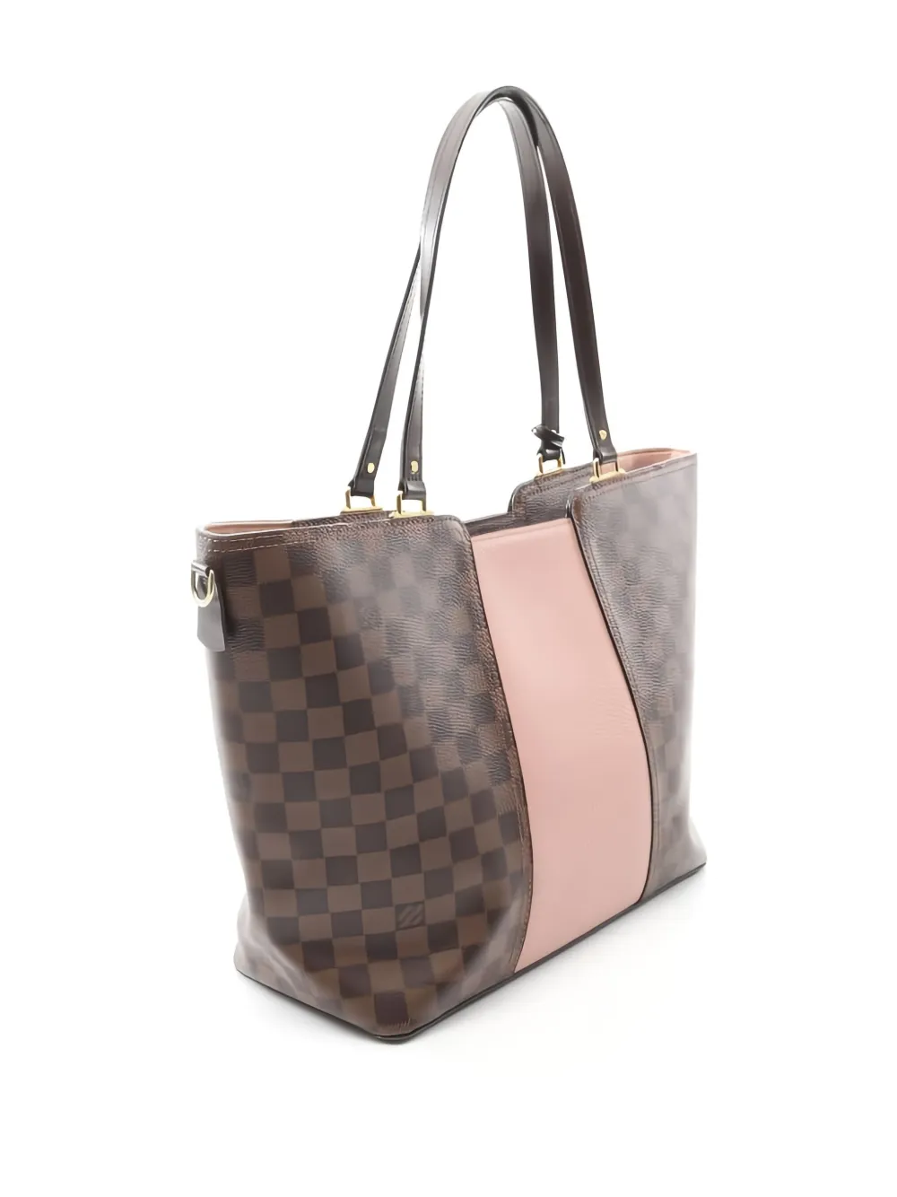 Pre-owned Louis Vuitton Jersey Two-way Handbag In Brown