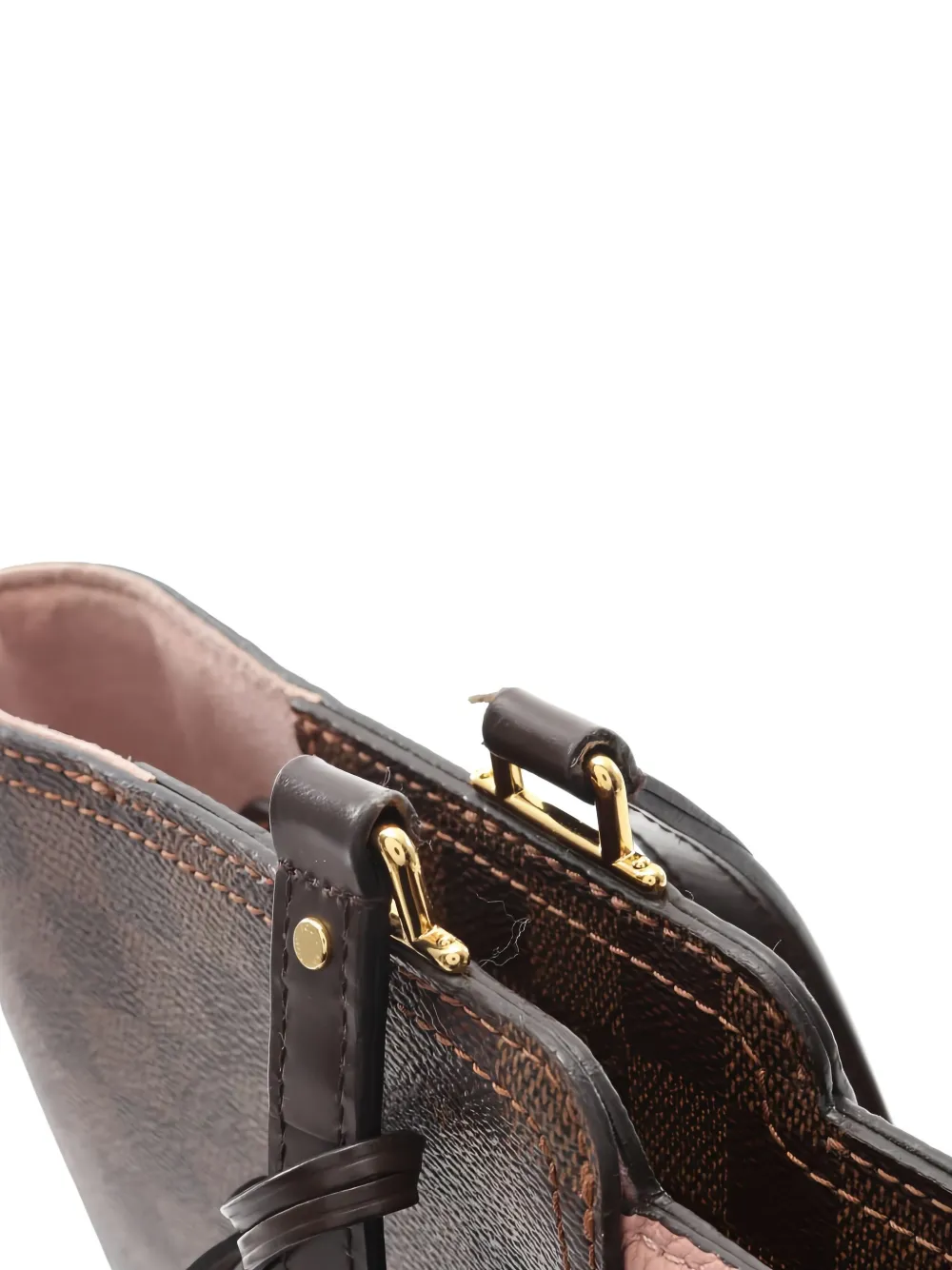 Pre-owned Louis Vuitton Jersey Two-way Handbag In Brown