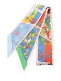 Hermès Pre-Owned 2020s printed ribbon scarf - Pink