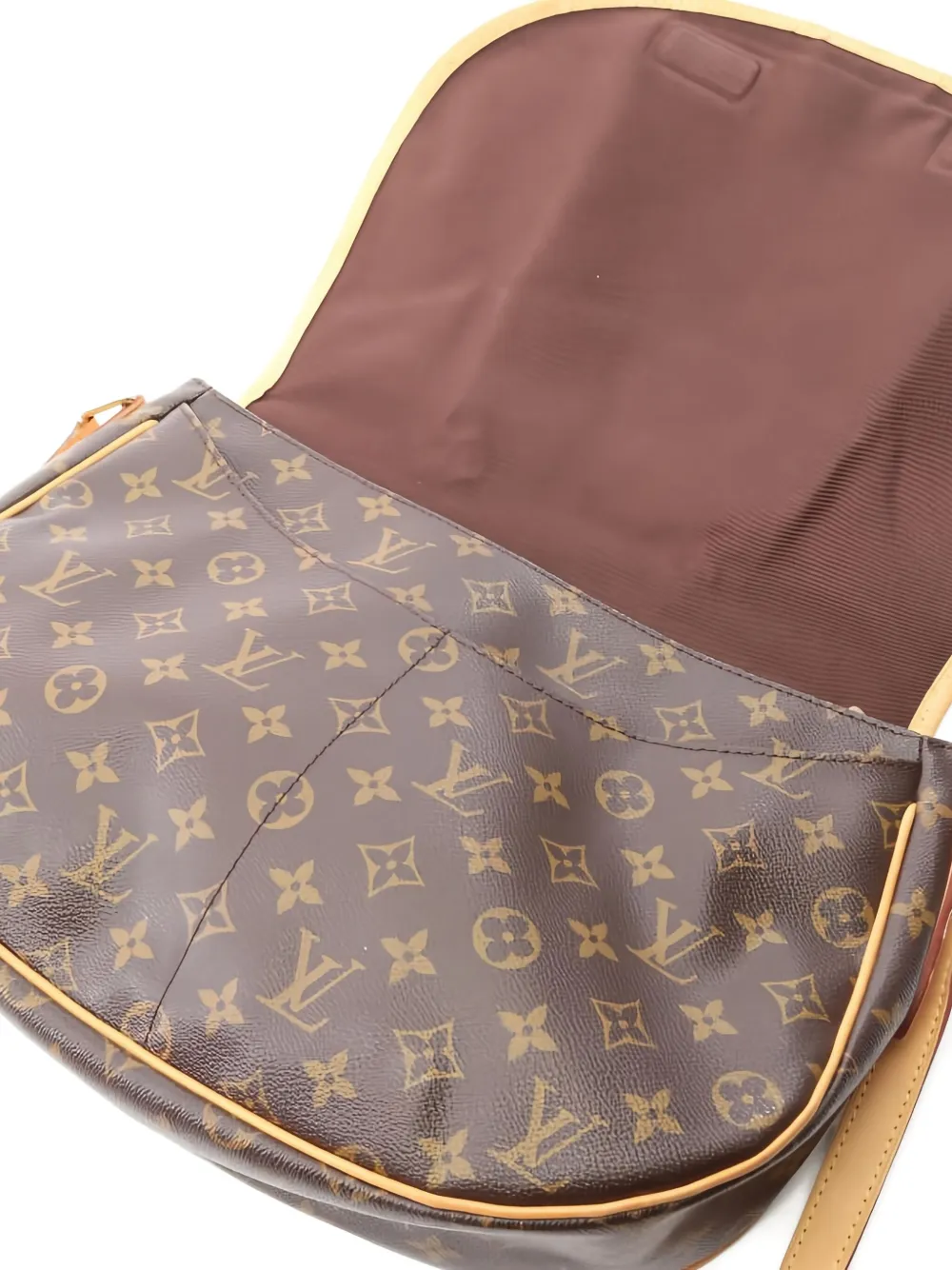 Pre-owned Louis Vuitton 2011 Menilmontane Mm Monogram Canvas Shoulder Bag In Brown