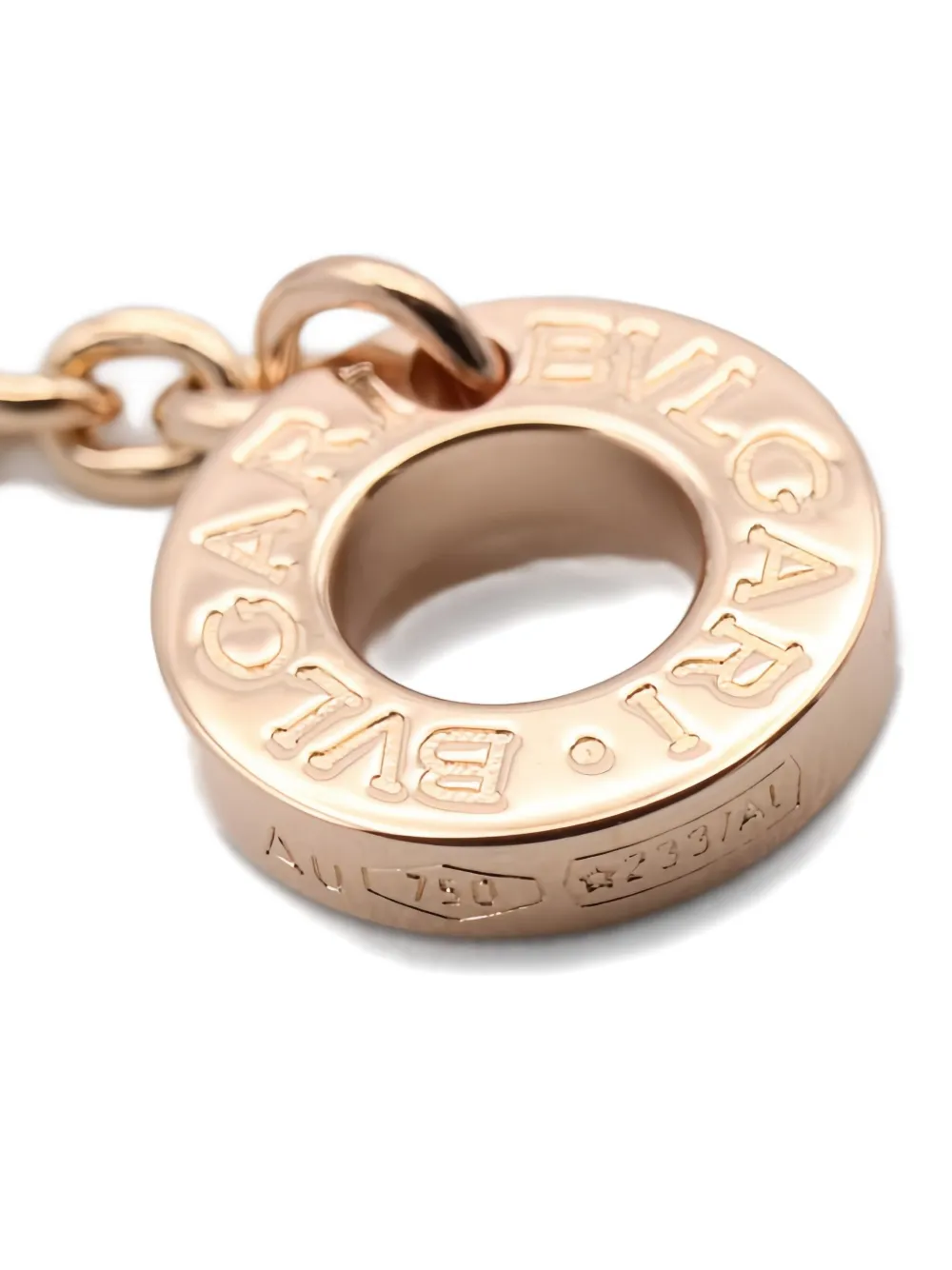 Bvlgari Pre-Owned 2010s 18K rose gold B-zero1 diamond necklace | Image 2
