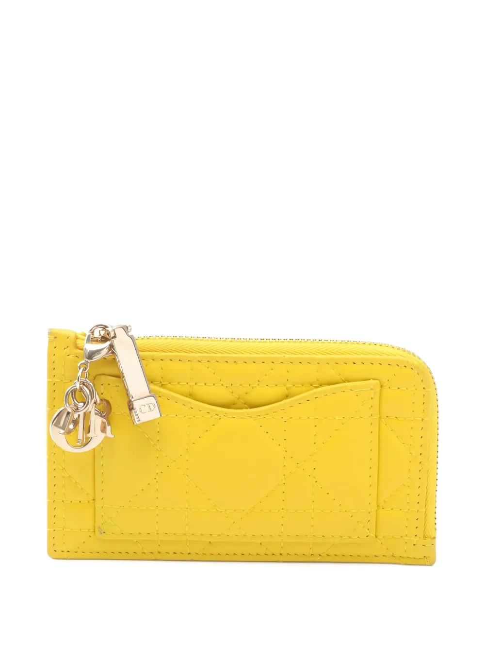 Christian Dior Pre-Owned leather coin purse | Yellow | Image 1