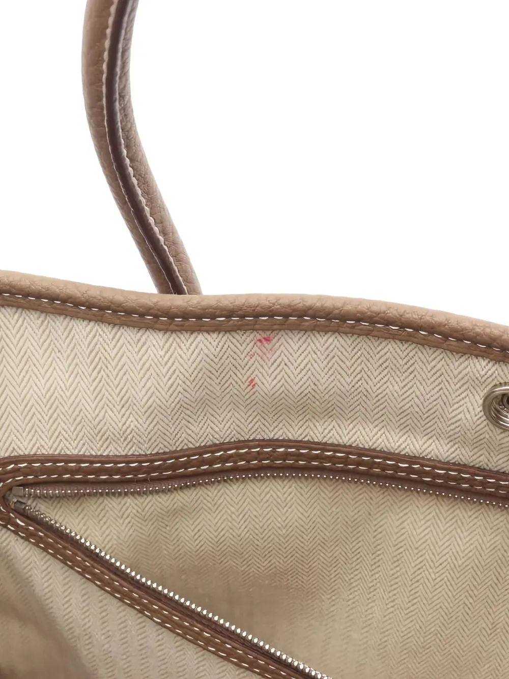 Pre-owned Hermes 2017 Garden Party Pm Tote Bag In Neutral
