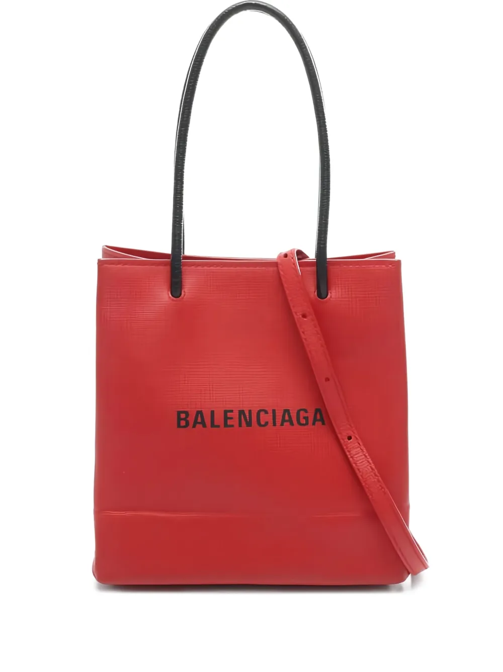Pre-owned Balenciaga Leather Tote Bag In Red